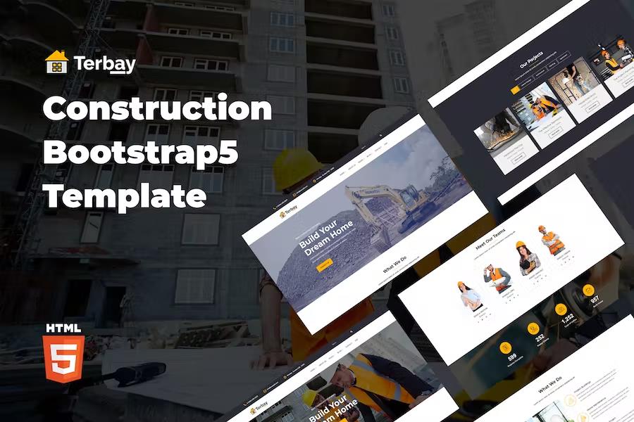 Building Company HTML Template with Responsive - Terbay