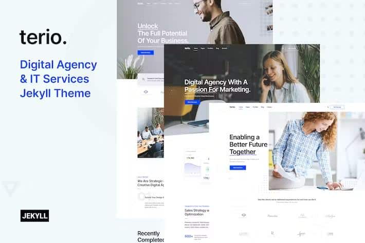 Terio - Digital Agency & IT Services Jekyll Theme