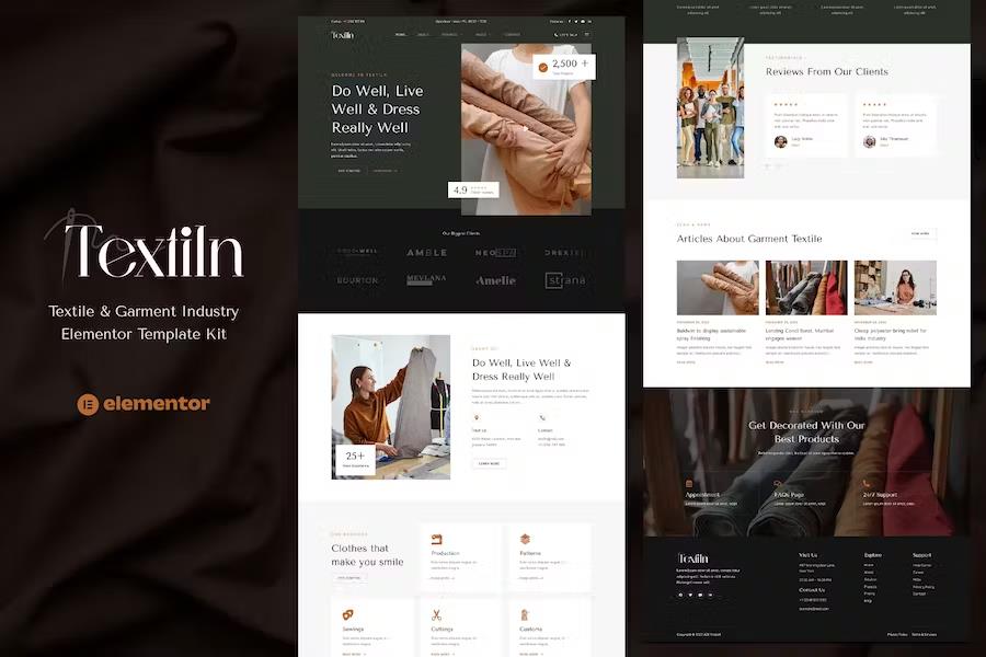Textiln - Textile & Garment Industry Elementor Template Kit listing image