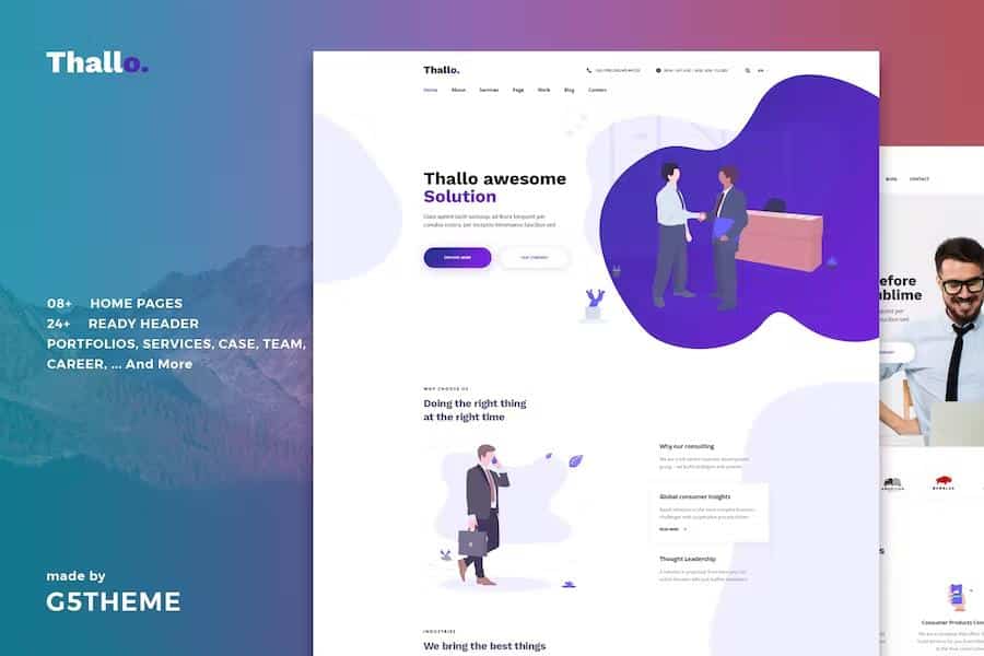 Thallo - Consulting & Finance WordPress Theme