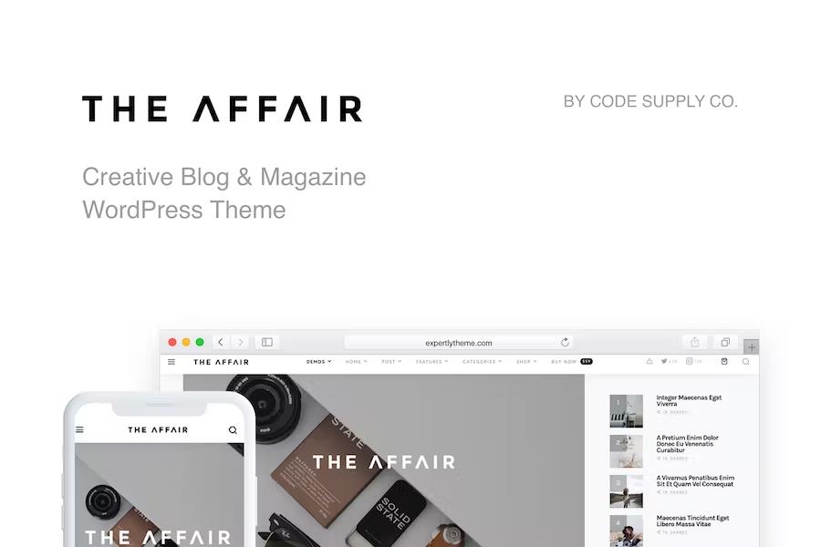 The Affair - Creative Theme for Personal Blogs and Magazines
