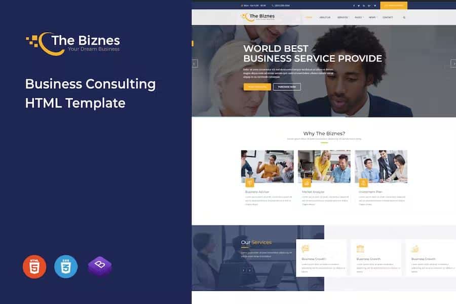 The Business - Business Consulting and Professional Services HTML Template