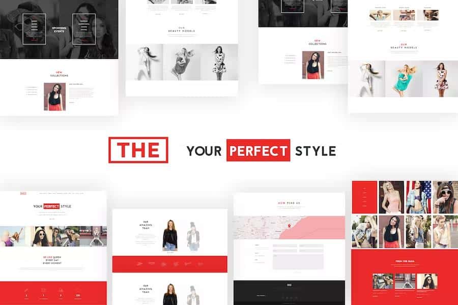 The Fashion - Model Agency One Page Beauty Theme