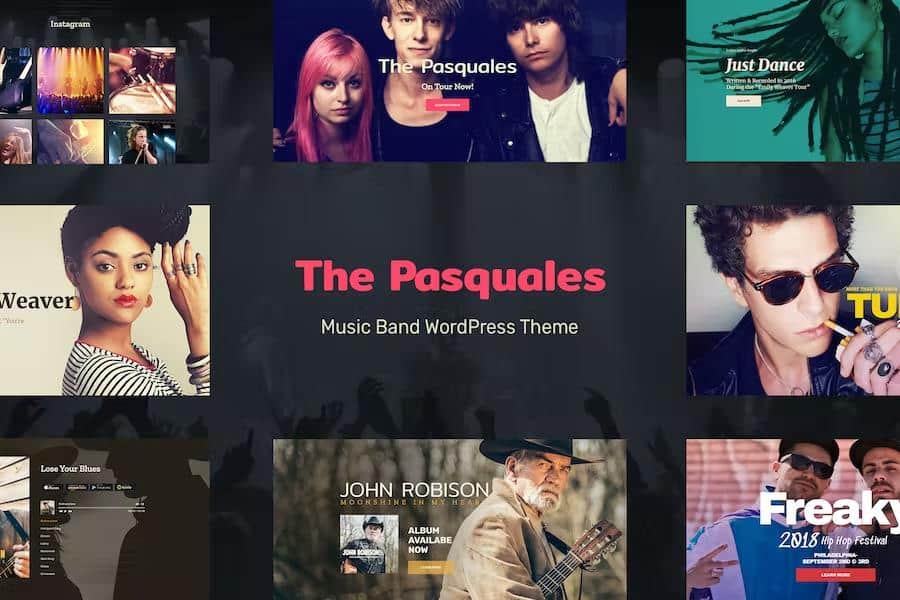 The Pasquales - DJ, Artist and Music Band WordPress Theme