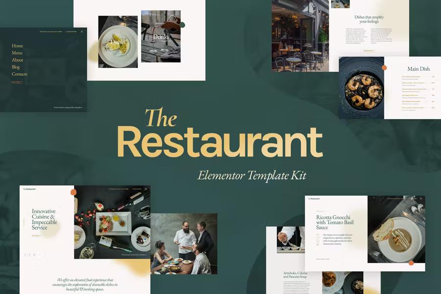 The Restaurant - Elementor Template Kit listing image