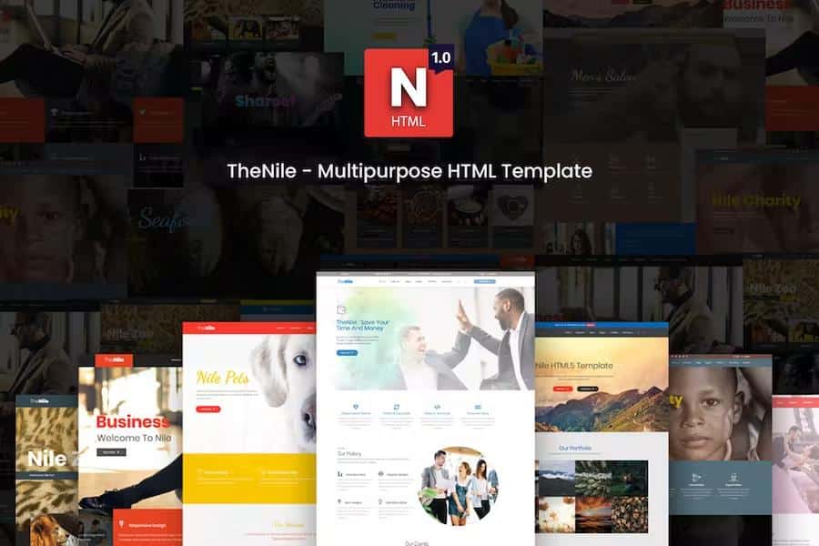 Product preview supplied for TheNile - Multipurpose HTML Template