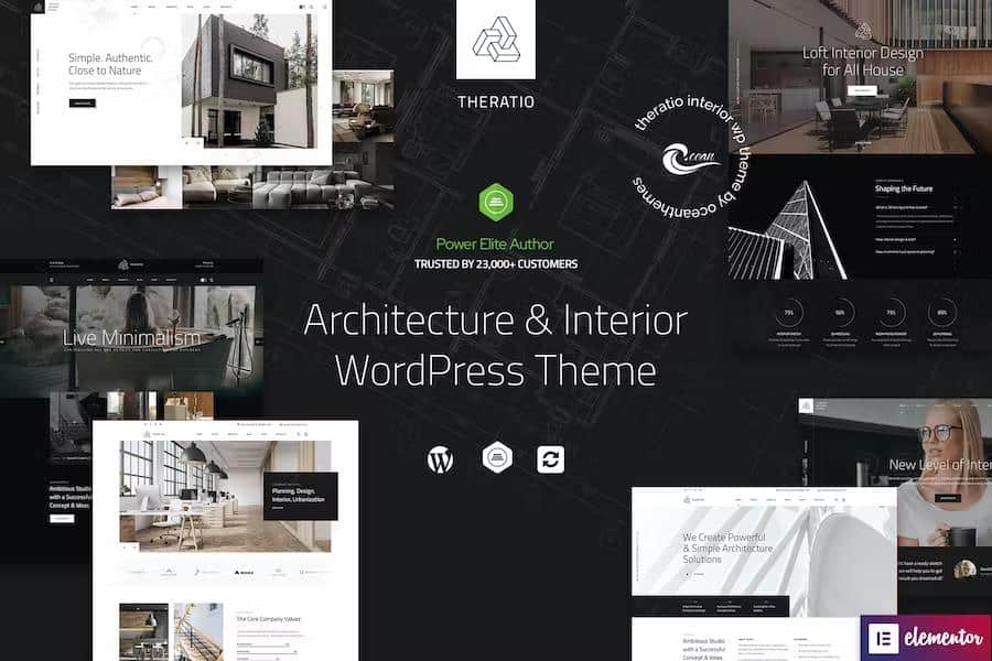 Theratio - Architecture & Interior Design Elementor WordPress Theme