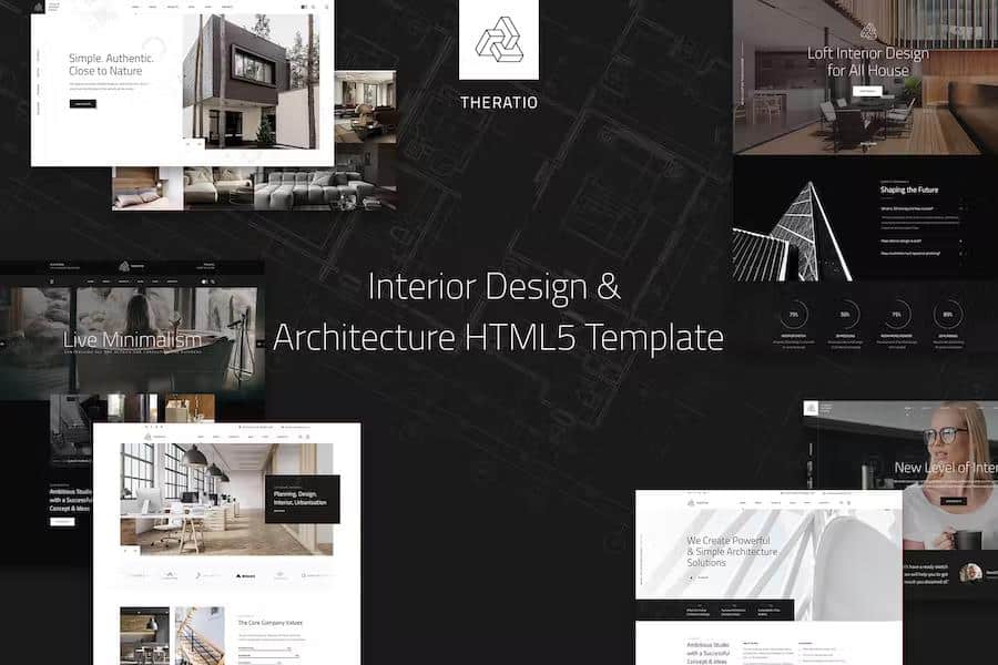 Theratio - Interior Design & Architecture HTML5 Template