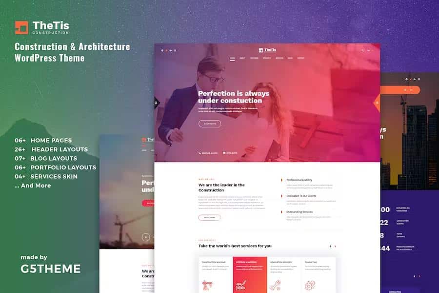TheTis - Construction & Architecture WordPress Theme
