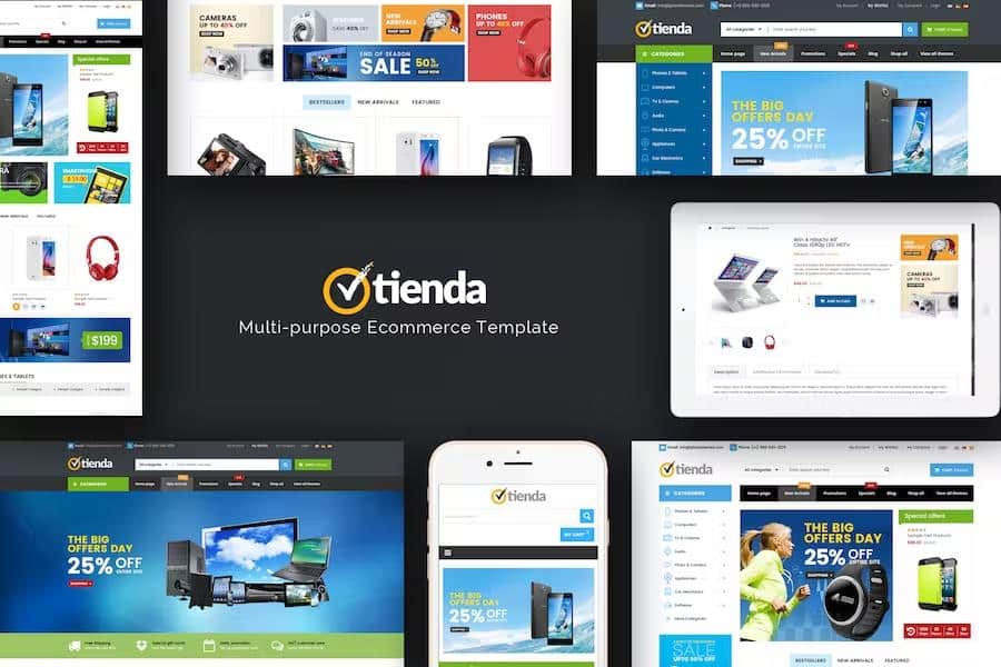 Tienda  - Technology OpenCart Theme (Included Color Swatches)