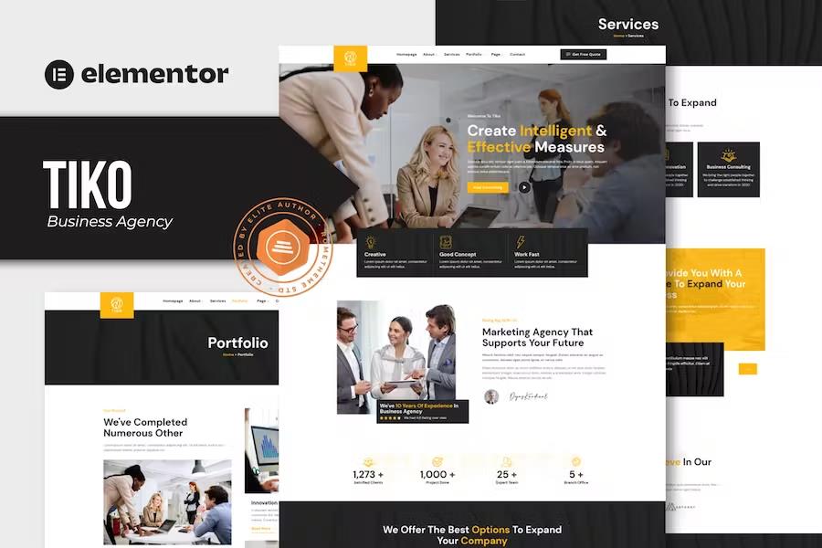 Tiko - Business Agency Elementor Template Kit product preview