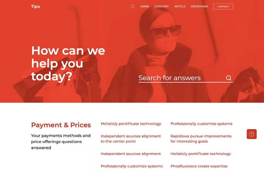 Tipo - Helpdesk and Documentation HTML5 Responsive Template