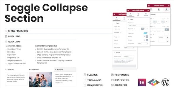 Toggle Collapse Section Elementor Addon
