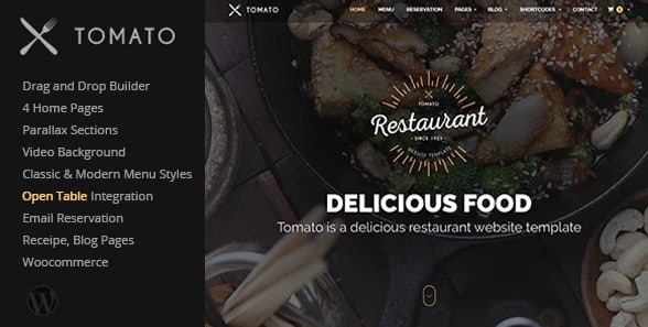 Tomato - Restaurant WordPress Theme