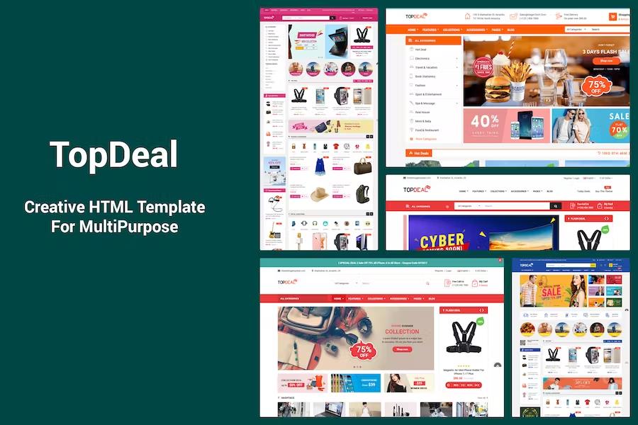TopDeal - Responsive MultiPurpose HTML 5 Template (Mobile Layouts Included)