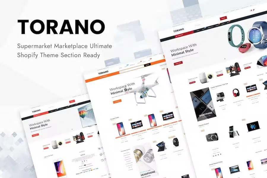 Preview image for Torano - Supermarket Marketplace Ultimate Shopify Theme Section Ready