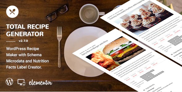 Total Recipe Generator - Elementor addon