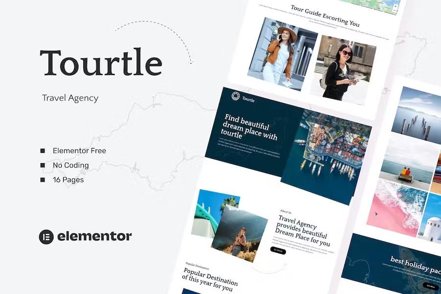 Tourtle - Travel Agency Template Kits listing image