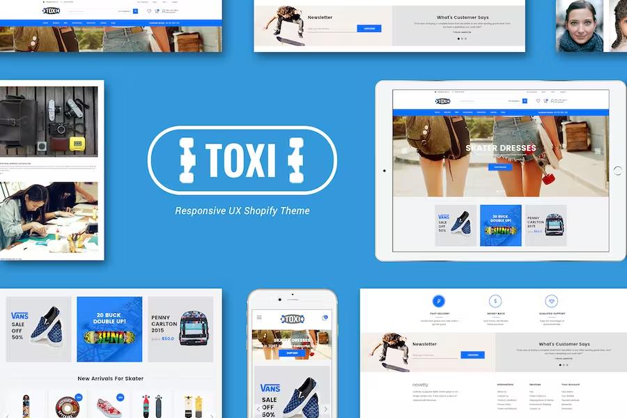 Toxi - Responsive UX Shopify Theme product preview