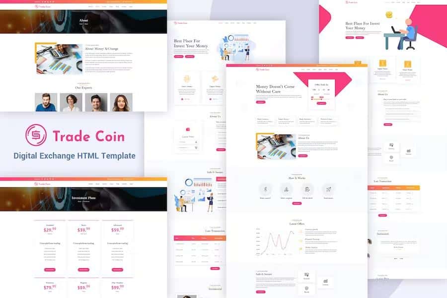 Trade Coin - Bitcoin Crypto Currency HTML Template