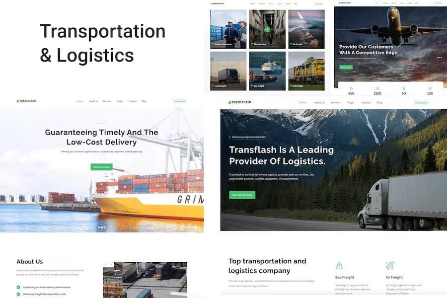 Transflash - Transportation and Logistics WordPress Theme