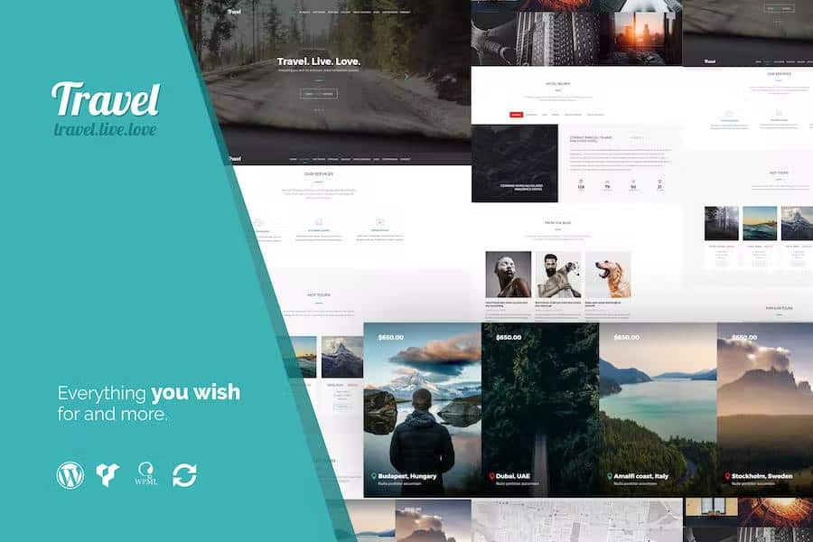 Travel - One Page Modern Tour Agency Theme