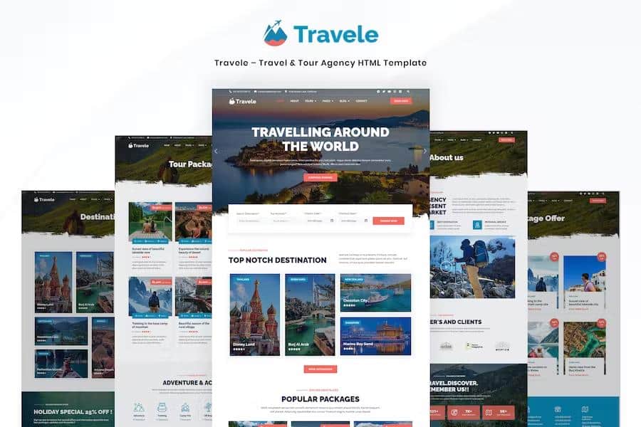 Travele - Travel & Tour Agency HTML Template