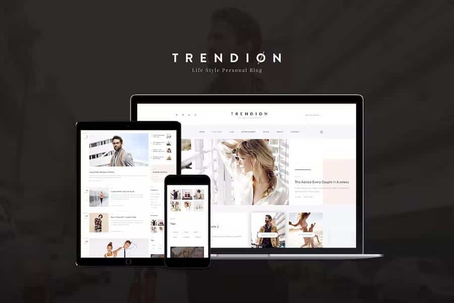 Trendion - A Personal Lifestyle Blog and Magazine WordPress Theme