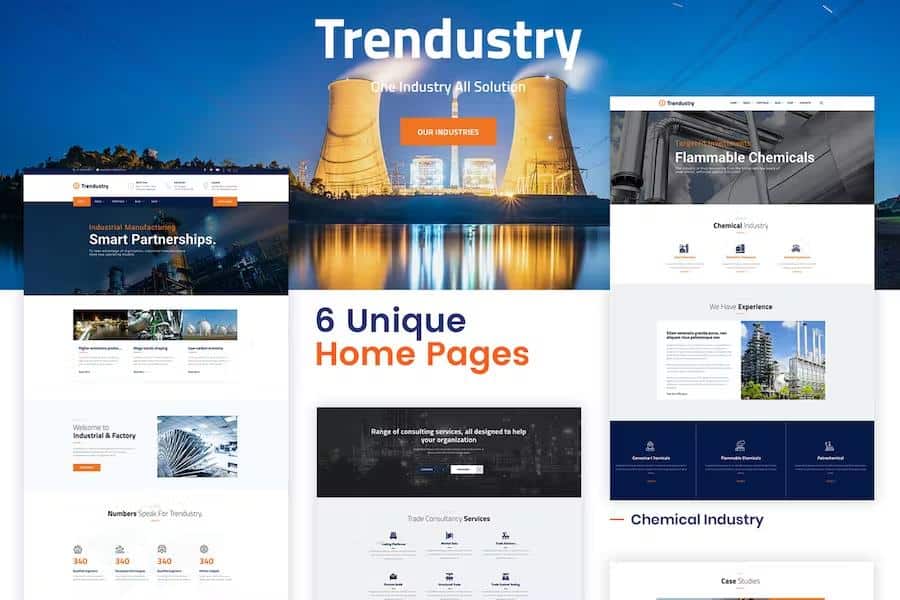 Trendustry - Industrial & Manufacturing WordPress Theme