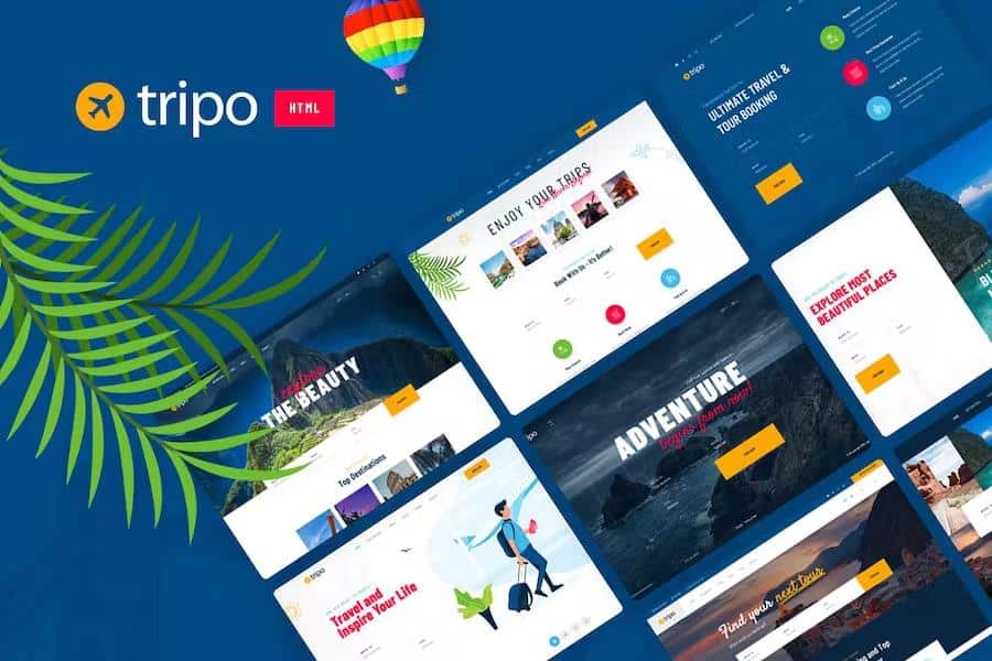 Tripo - HTML Template For Travel & Tourism Agencies product preview