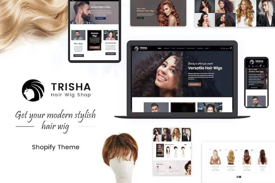 Trisha - Hair Weave, Hair Wig, Extensions Shopify Theme