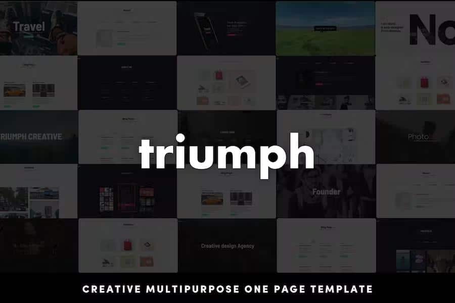 Triumph - Creative Multipurpose One Page HTML Template listing image
