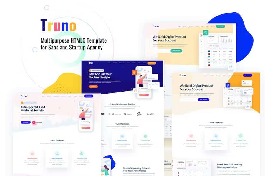 Truno - Multipurpose HTML5 Template for Saas and Startup Agency
