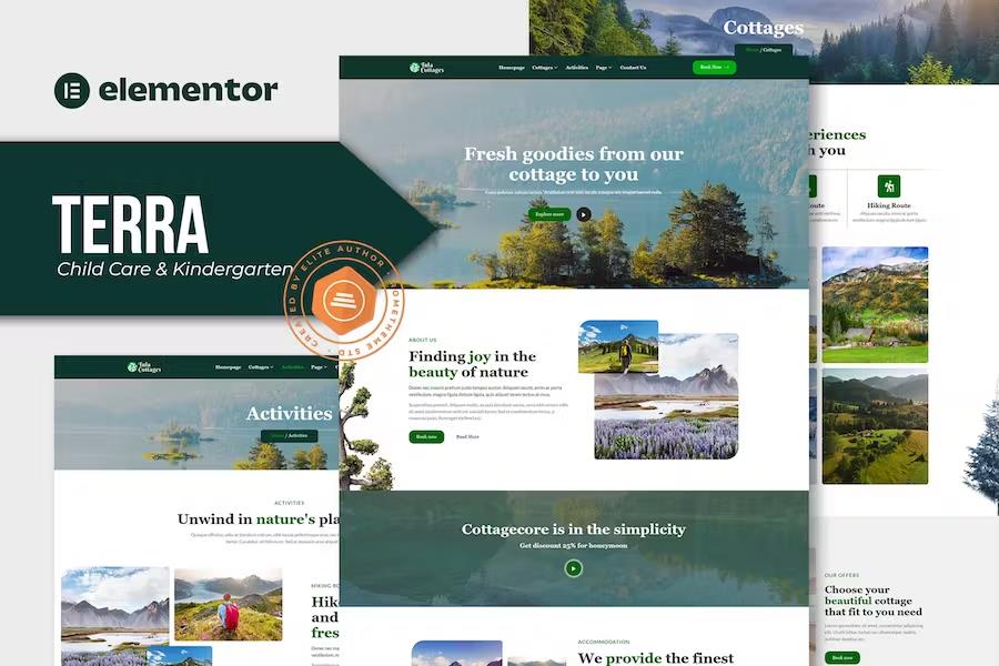 Tula - Nature Cottages Elementor Template Kit listing image