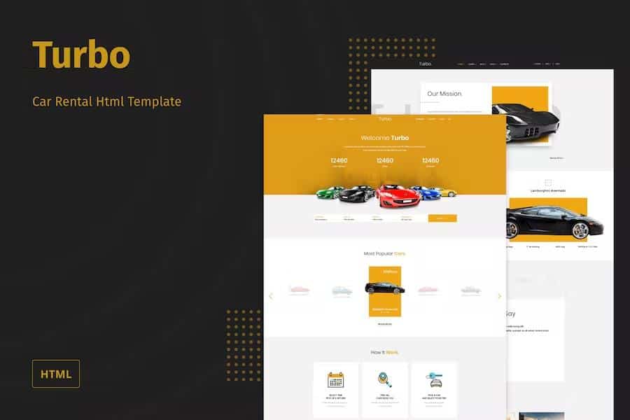 Turbo - Car Rental HTML Template