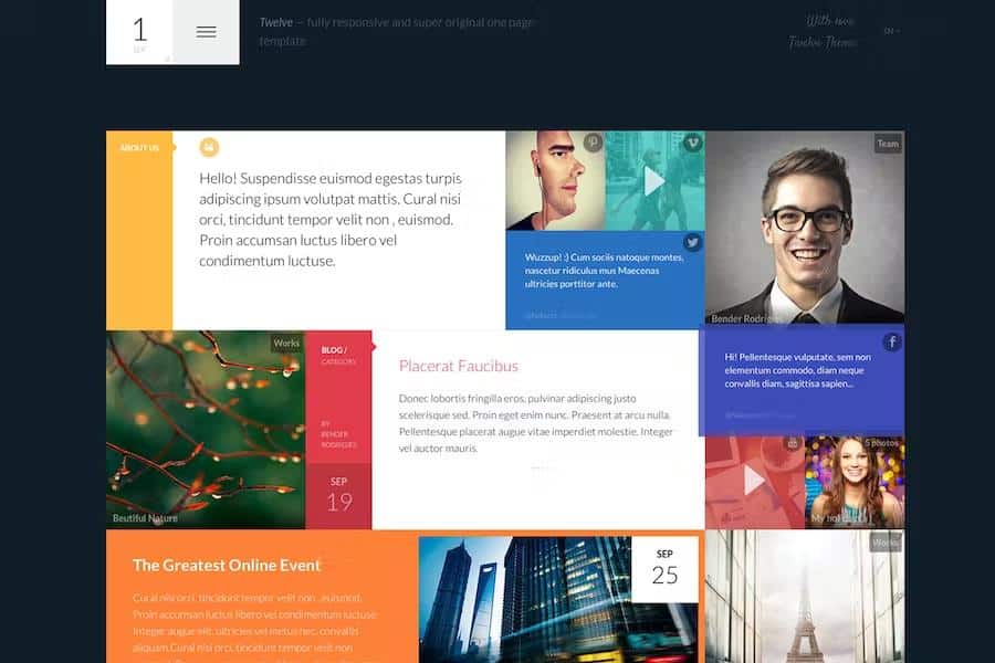 Twelve - Original & Creative Responsive Template