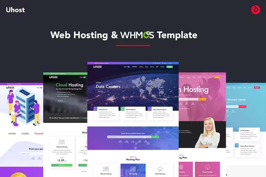 Uhost - HTML Hosting Template & WHMCS