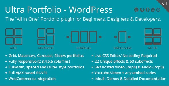 Ultra Portfolio WordPress Plugin
