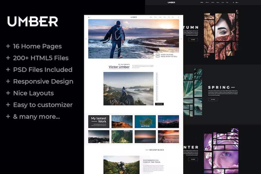 Umber - Photography HTML5 Template