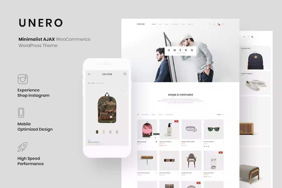 Unero - Minimalist AJAX WooCommerce WordPress Theme