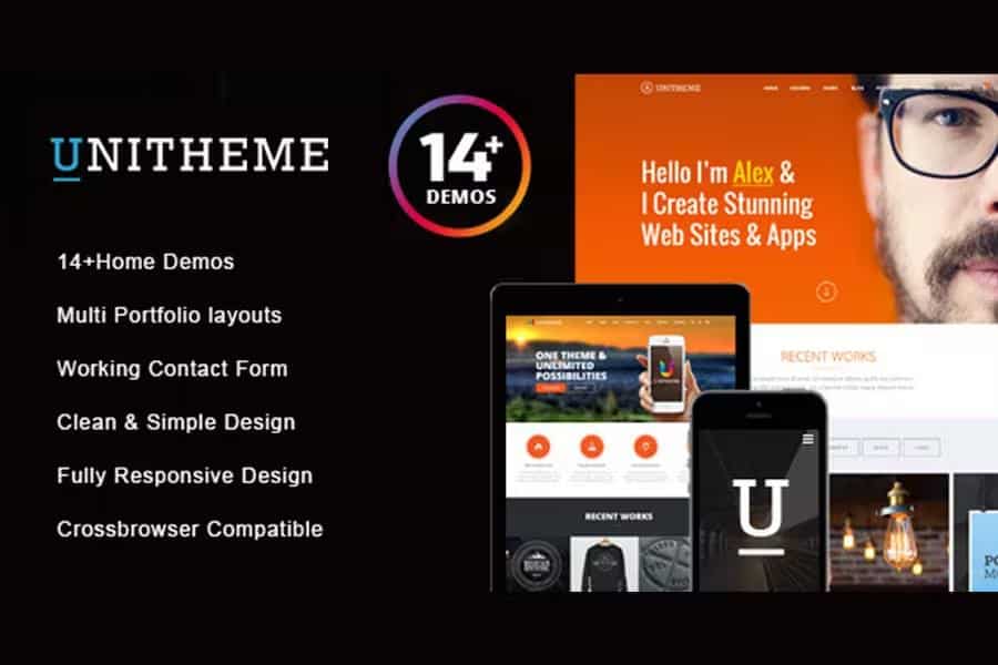 UniTheme - Responsive Multi-Purpose HTML Template product preview