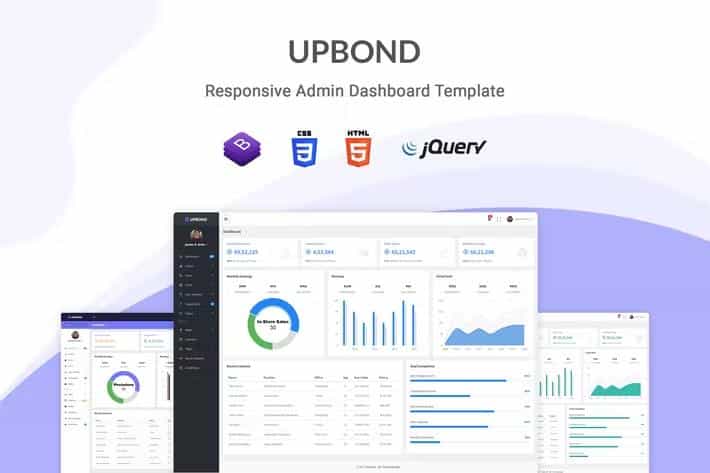 Upbond - Responsive Admin Dashboard Template