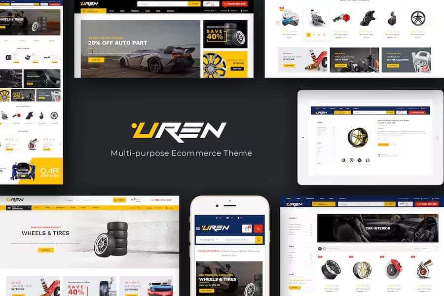 Uren - Car Accessories Opencart Theme (Included Color Swatches)