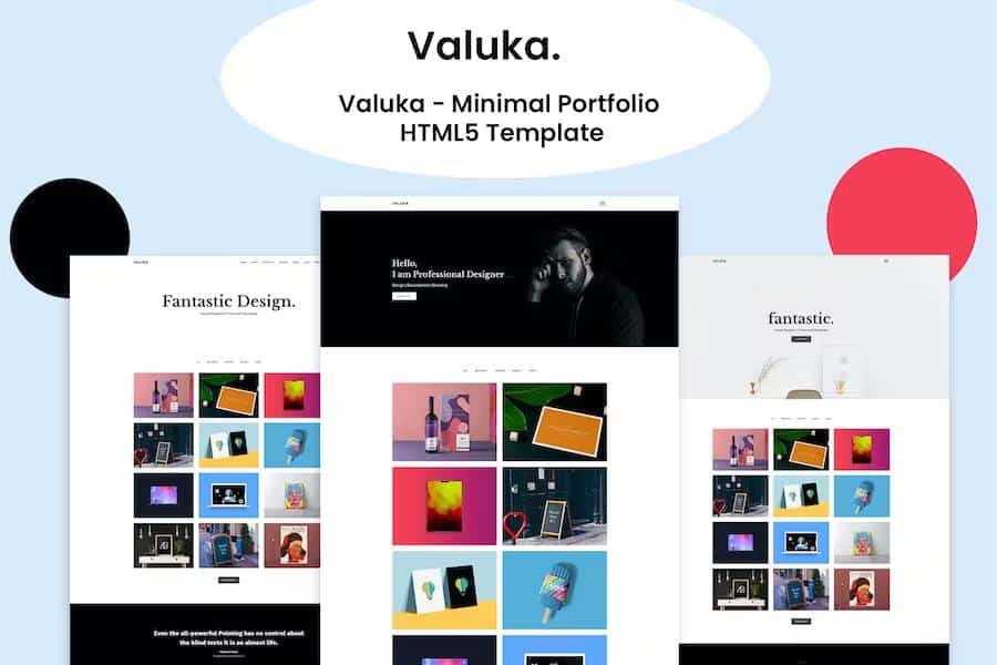 Valuka - Minimal Portfolio Template