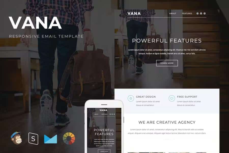 Vana - Responsive Email + StampReady Builder