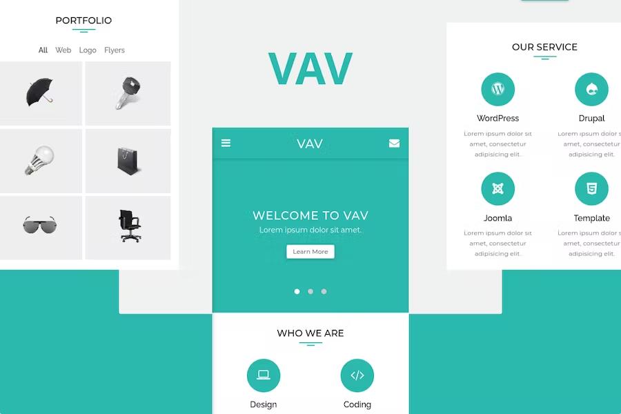 VAV - Clean Mobile Template