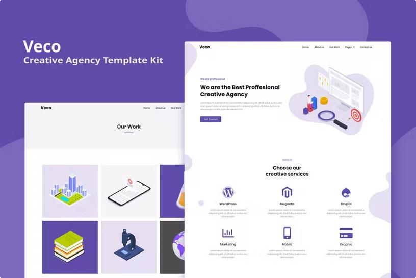 Veco - Creative Agency Elementor Template Kit