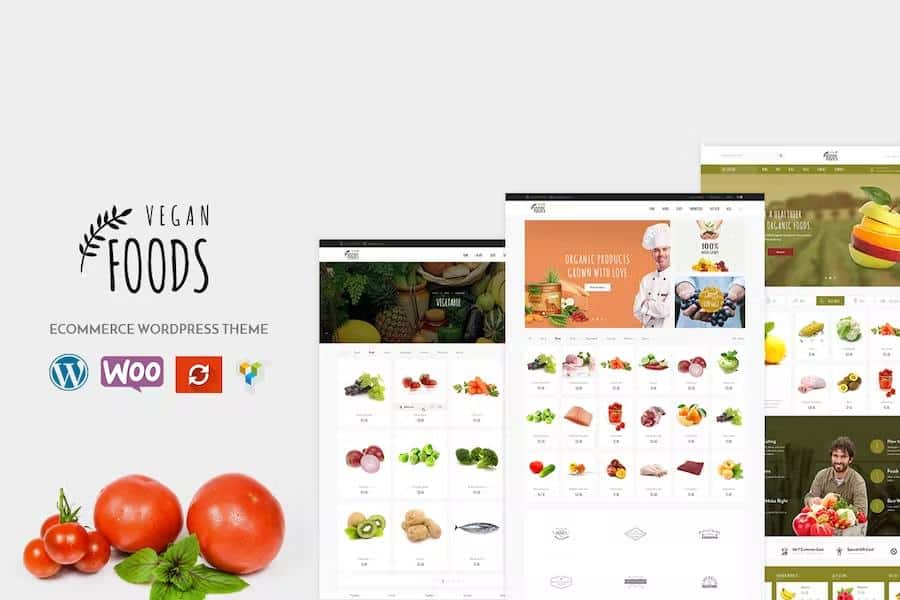 Vegan Food - Organic Store Responsive WooCommerce WordPress Theme