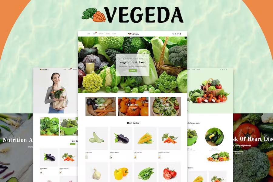 Vegeda - Vegetables And Organic Food eCommerce Shopify Theme