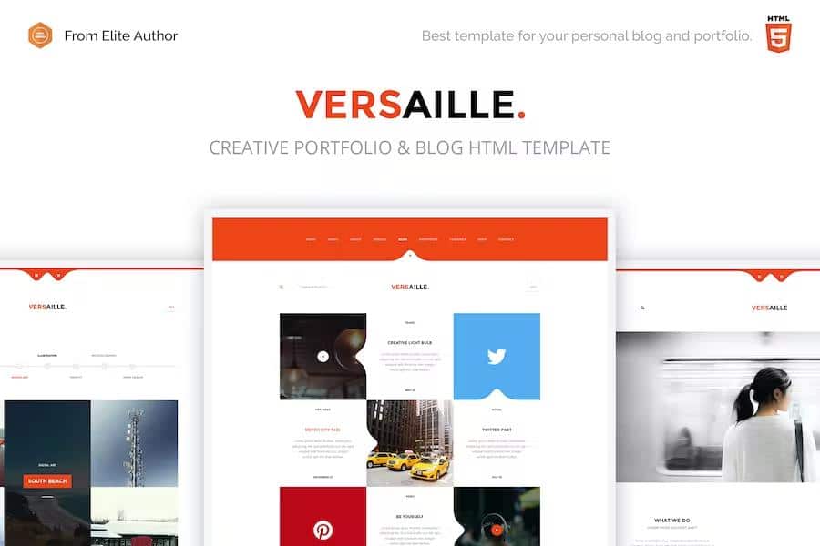 Preview image for Versaille - Personal Blog HTML5 Template